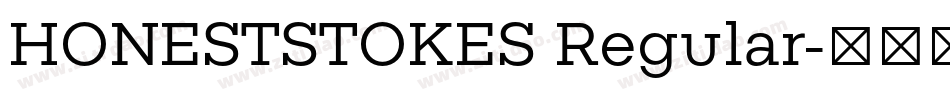 HONESTSTOKES Regular字体转换